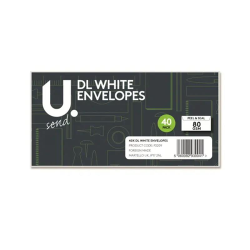 DL White Envelope 40 Pack DL White Envelope 40 Pack